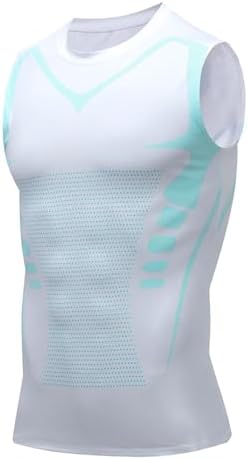 NEMXCE Kompressionsshirt Herren Shapewear Compression Shirt Bauchweg Unterhemd Body Shaper Tank Top Funktionsshirt