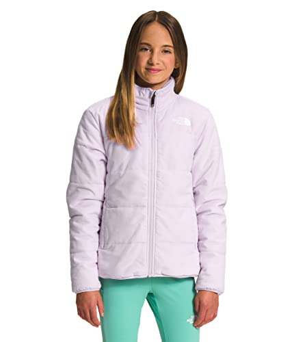 The North Face Girls' Reversible Mossbud Swirl Jacket, Lavender Fog, X-Large #TOP4