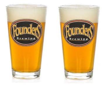 Founders Brewery Signature Pint Glass - Set of 2