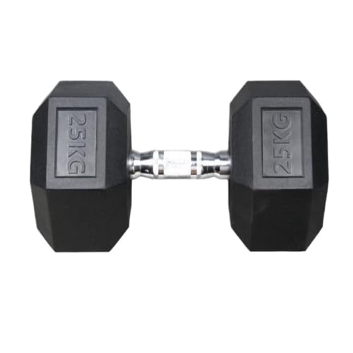 WLFKL Mancuerna Mancuernas for Entrenamiento de Fuerza: Hierro Fundido encapsulado de Goma de 2,5 kg a 30 kg for Entrenamientos en Gimnasio y en casa Sostener Objetos Pesados(15kg)