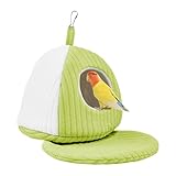Nichoir à oiseaux pour cage - Pour l'hiver - Chaud - Pour perroquet, pinson, ara, calopsitte, inséparable, intérieur et extérieur - Pour intérieur et extérieur
