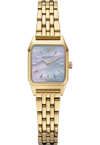PAUL HEWITT Damen Analog Automatik Uhr mit Gold Armband PH-W-0332