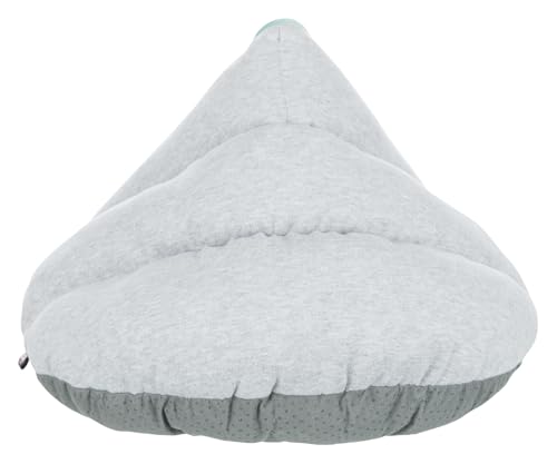 TRIXIE 38254 Junior Höhle, rund, 45 × 30 × 40 cm, hellgrau/mint