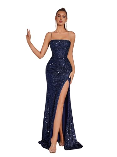 ADYCE Elegant Evening Dress Women Party Long Formal Dress Sequined Strap Ladies Gown Bodycon Floor Length Female Outfits