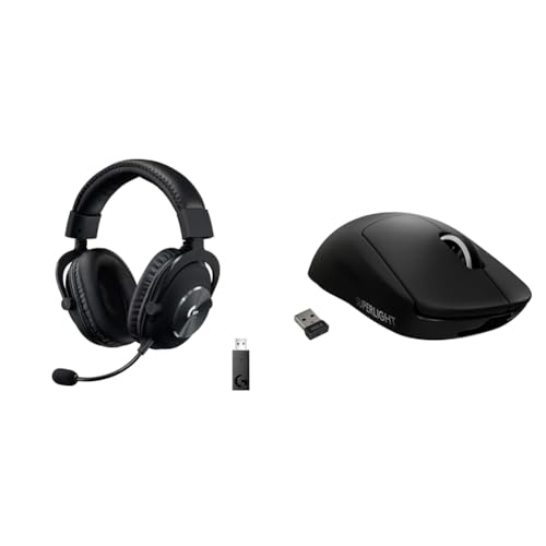 Image of Logitech G PRO X Wireless Lightspeed Gaming Headset + G PRO X SUPERLIGHT Wireless Gaming Mouse - Black