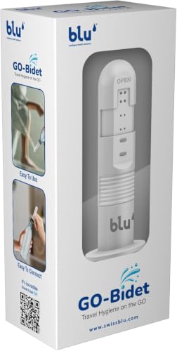 blu GO Bidet High Pressure Handheld Travel Bidet Compact Water Jet for Personal Hygiene Gentle Care for Women Men. Your Shattaf for on the Go. Stay fresh & Feel Confident Wherever Life Takes You