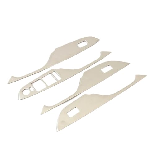 Car Inner Door Window Lift Switch Button Panel Cover Trim Steel Interior Accessories Compatible With Cadillac SRX 2010-2016