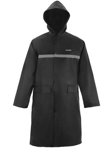 Men's rain jackets & ponchos Long raincoats for men and women Waterproof hooded rainwear for adults Lightweight outdoor