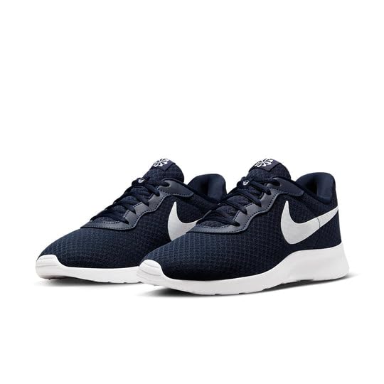 Image of Nike Mens Tanjun School Shoes FLYEASE-OBSIDIAN /WHITE-DV7775-400-6UK