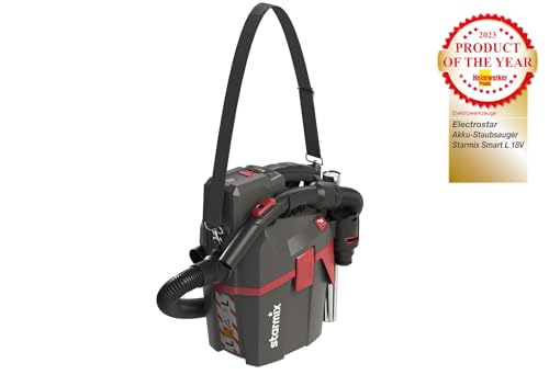 Starmix SMART L 18V Cordless Industrial Vacuum Cleaner | 5.2Ah Battery, Shoulder Strap, Blowing Function, PressClean Filter, QUIX Nozzles | Lightweight for Workshop & Mobile Use - Image 5