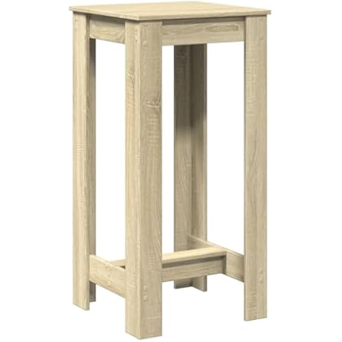 vidaXL Sonoma Oak Bar Table - Easy Maintenance Cover