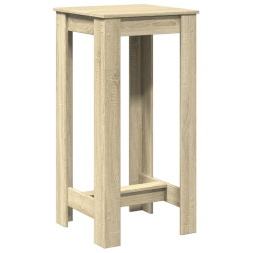Table de bar chêne sonoma 51x50x103,5 cm bois d ingénierie