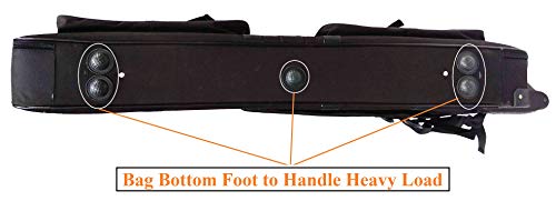 Image of MALAV Roland XPS-10 Synthesizer Keyboard Cover Bag with Padding & Shoulder Straps (Wheel Case Bag of Steel Plated Frame)