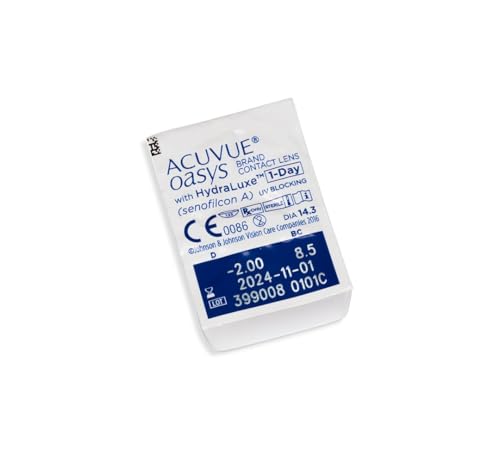 Acuvue Oasys 1-Day Con Tecnologia Hydraluxe, Lenti A Contatto Giornaliere; Visione Chiara E Nitida E Comfort Elevato; Protezione UV;+3.75 Diottrie; Bc 8.5; Dia 14.30; 90 Lenti - 4