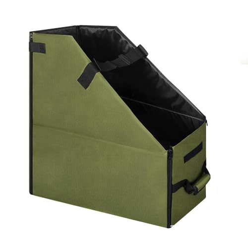 OGXN ブロンプトン用折りたたみ収納ケース 輪行袋 トラベル オックスフォード布製 耐久性 防水性 折りたたみ式 持ち運び用 ダスト 車用ストラップ付き 車のトランク収納 (グリーン(ダブルストラップ))