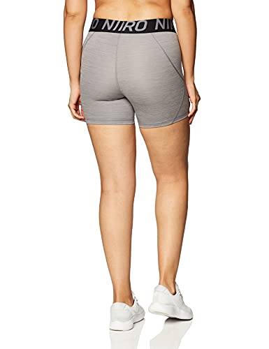 Nike Women's Pro 5" Training Short (Gunsmoke/Heather/Gunsmoke/Black, Small) - Image 4