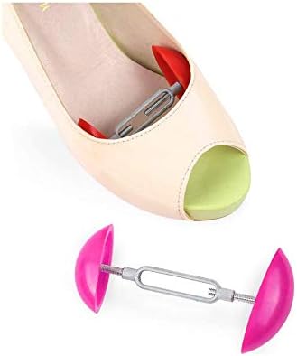 1Pair Adjustable Plastic Mini Shoe Trees Shoe Stretcher- High Heels Boots Stays Shaper Stereotypes Stretchers Expander