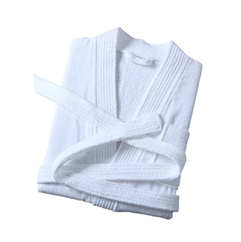 Peignoir kimono en coton épais gaufré pour homme amateur de grand confort en taille XL