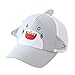 Produktbild TinaDeer Baseballkappe Cartoon-Dinosaurier Hai Baseballcap mit Netz Kinder Jungen Mädchen Baseballmütze Verstellbar Sommer UV-Schutz Sonnenhut Outdoor Faltbar Leicht Babyhut (Grau, One Size)