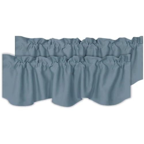 H.VERSAILTEX 2 Panels Blackout Curtain Valances for Kitchen Windows/Living Room/Bathroom Privacy...
