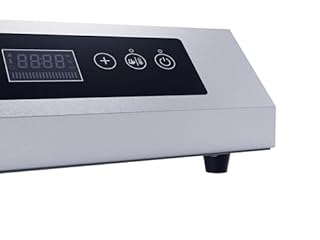 METRO Professional Piano cottura a induzione GIC3140, acciaio inox, diametro max di 32 cm, display LED, gamma temp.: 60-240°C, 3500 W, argento (X-Large)