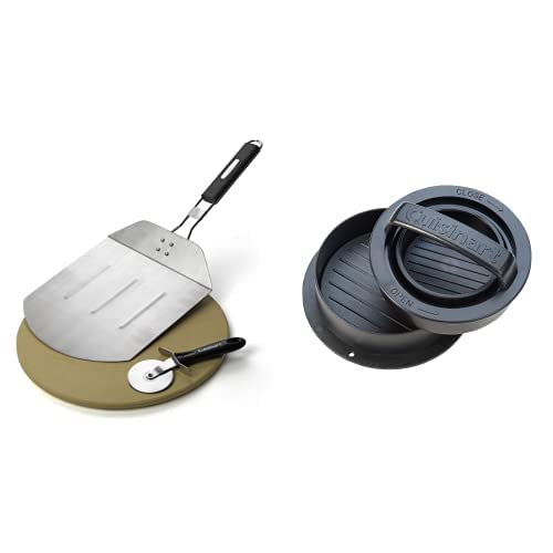 Cuisinart Pizza Grilling Set with Burger Press, Stainless Steel