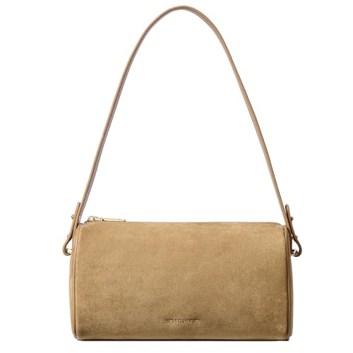 Image of BOSTANTEN Shoulder Bag for Women Suede Leather Crossbody Purse with 2 Strap
