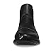 Soulsfeng Stylish High Top Sneakers for Men 8 All Black Leather Basketball Shoes Slip On Laceless Sneaker One Step Footwear