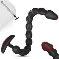 💋【Ergonomisch Design】- Ergonomisch geformte Perlen mit breiter Basis für sicheren Halt und einfache Handhabung.Flexibles Design ermöglicht angenehme Stimulation für Anfänger und Fortgeschrittene 💋【Anker Design】- Das Ende dieser Analkette ist in Form ...