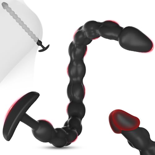 BDSMYOU Perles Anales Boules Anales Chaîne Anale avec 8 Balles,Plug Femme Débutante pour la Stimulation du Point G,Plug Anale,Prostate Homme,Extenseur Femme,Masturbateur Dilatateur Anus Sex Toys (M)