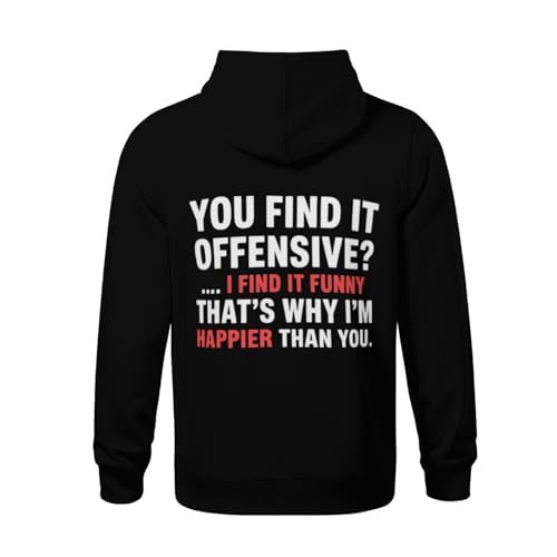 Kids You Find It Offensive I Find It Funny Humorous Boys Girls Lightweight Kangaroo Pocket Fleece Hoodies3