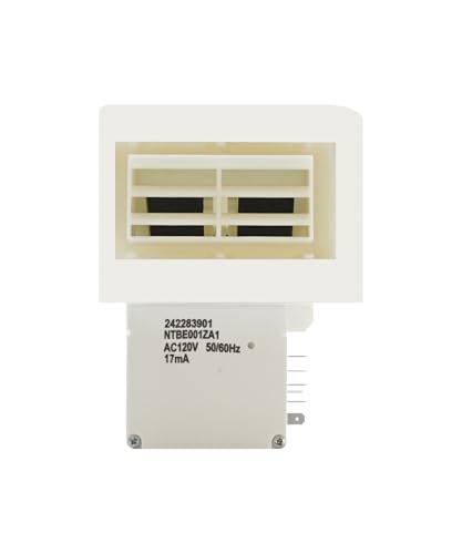 242303001 Refrigerator Air Damper Control Assembly Compatible with Frigidaire Crosley White DFH, FFE, FFH, FFS, LFS, Replaces 242303001,AP5788340, PS8746718, EAP8746718, 3016452