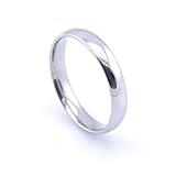 Vault 101 Limited Men's Women's Stainless Steel High Polished Wedding Band Ring (4mm Wide - Size K)