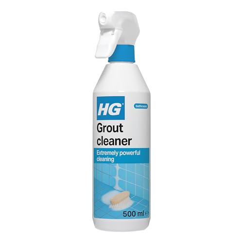 hg detergente per fughe, spray per la pulizia della stuccatura delle piastrelle pronto all'uso, rimuove lo sporco ostinato e le macchie tra pareti e pavimenti piastrellati (spray da 500 ml) - 591050106
