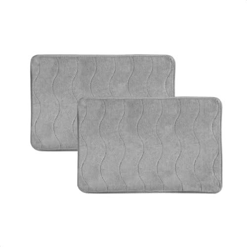 14. RELLUART Kit Tapetes de Banheiro Antiderrapante Super Soft: Melhor Tapete de Banheiro Macio