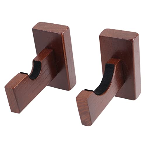 Mipcase Baseball Bat Display Mounted Holder with Felt Liner for Softball and Hockey Sticks Durable Brown Bat Organizer for Home Decor