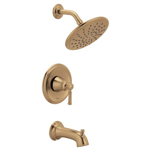 Moen Dartmoor Bronzed Gold Tub Shower Eco-Performance Faucet System with