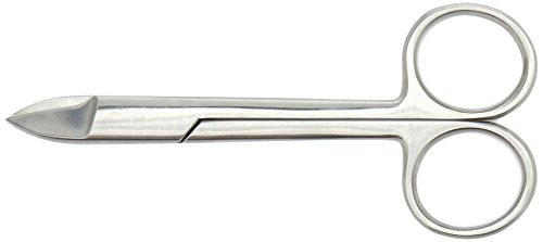 Comdent 24-1994-1 - Tijeras de corona, rectas, borde de sierra, 10,5 cm