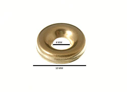 2,000 x Screw Cup Finishing WASHERS NO. 6 Brass Plated EB
