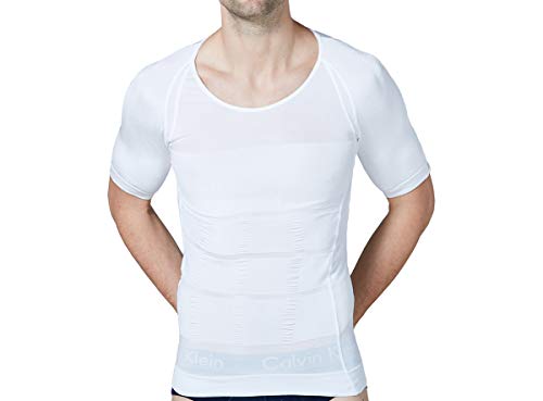 Sodacoda - Camisa de compresión para hombre Blanco XL
