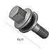 Tiardey 4PCS M12 Radschrauben Muttern für Citroen Peugeot Reifenschrauben 206 207 308 407 Radschrauben C2 C3 C4 C5