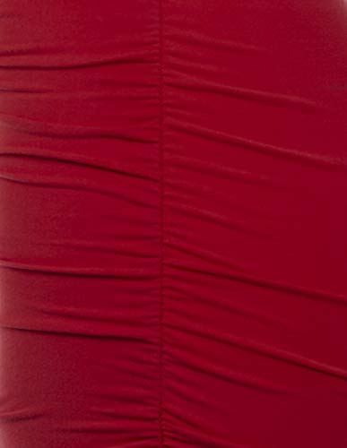 DOUBLJU Slim Fit Ruched Pencil Skirts for Women High Waisted Elastic Band Bodycon Shirring Skirt with Plus Size, Maxi Length4