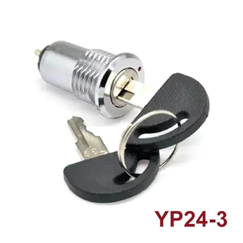 Serrure de commutateur de clé de voiture moto noir YP2403 barillet - 4