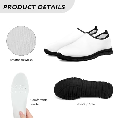 Men's Slip On Sneakers Comfy Slip On Running Shoes Men Walking Loafers Breathable3