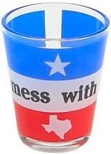 Texas Shot Glass - Dont Mess With Texas, Texas Shot Glasses, Texas Souvenirs