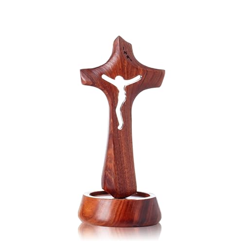 Ornement de la nativité en croix en bois idée cadeau