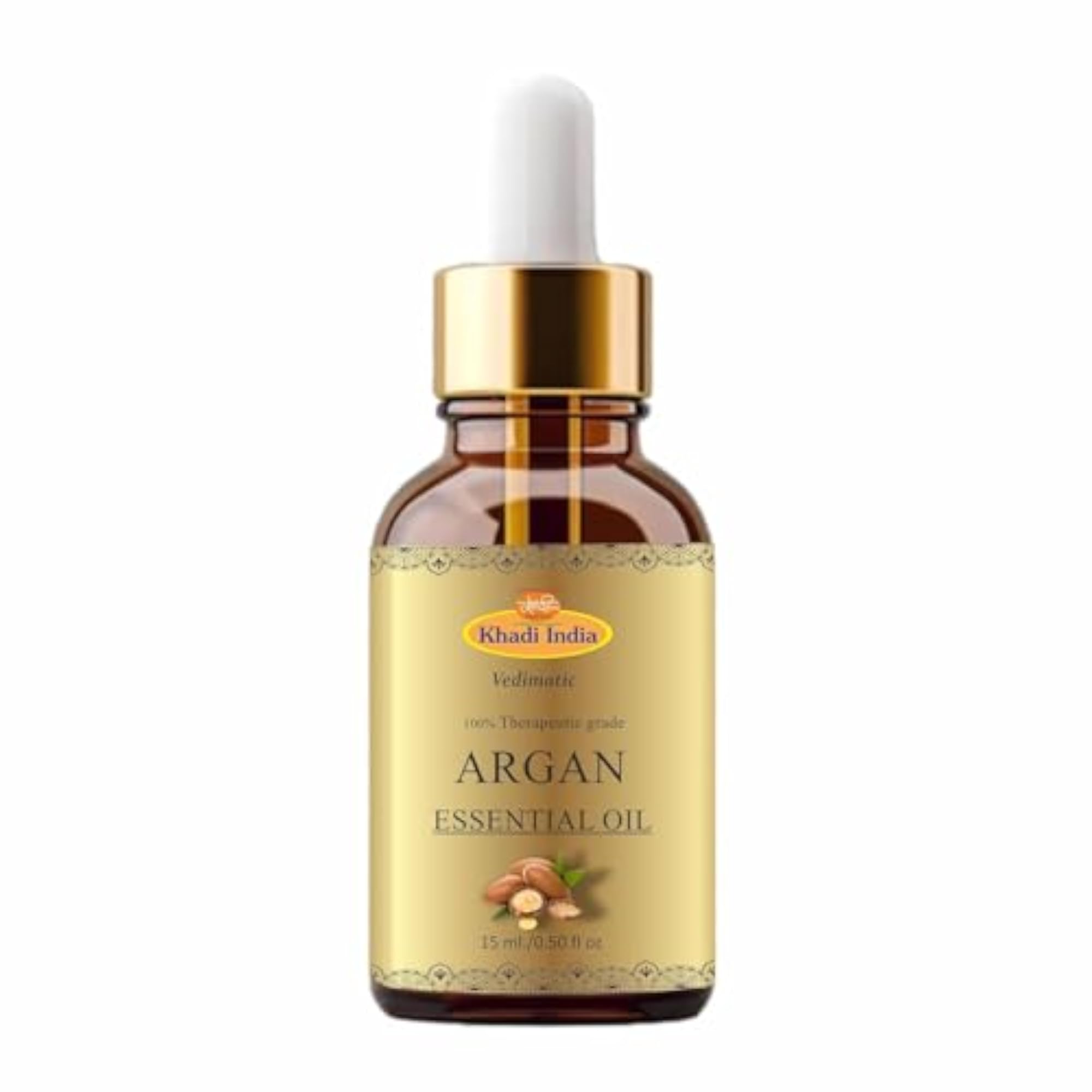Khadi 100% Pure Natural Moroccan Argan Oil, 15ml