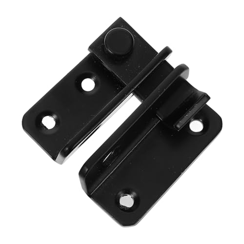 QUMIIRITY ドアロック ボルト 家具のドアラッチ セキュリティドアラッチ キャビネット用ラッチロック 内部ドアのロック 寝室のドア用のロック ドア用ラッチ 網戸ラッチ ステンレス鋼 Black