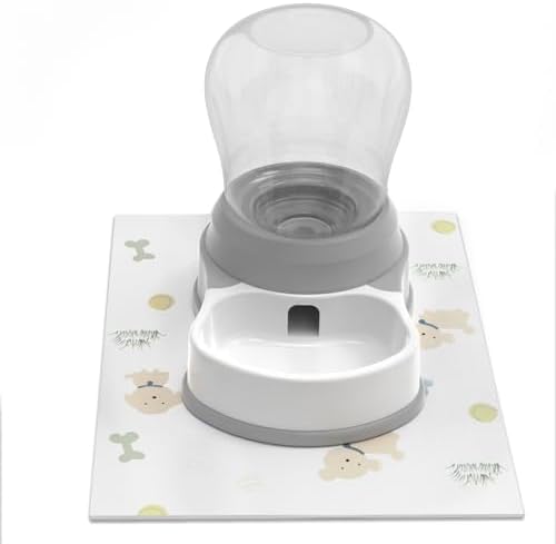 Automatic Dog Water Bowl Dispenser – Staltwo Premium Pet Water Dispenser,Large Capacity Water Feeder for Cats and Dogs, BPA-Free,4-Liter Grey