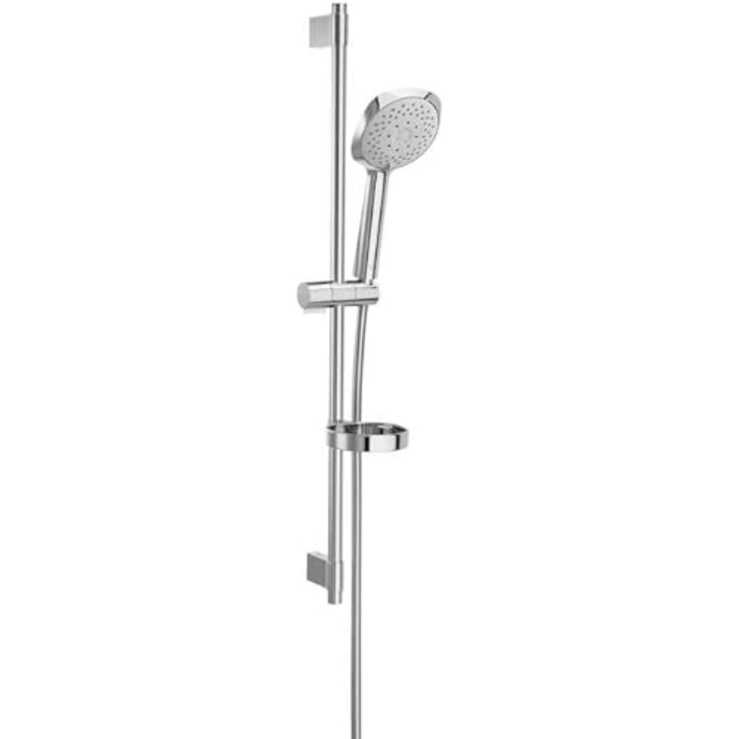 Roca Sensum A5B1408C00 - Kit de ducha con ducha de mano, barra y soporte regulable, Cromado